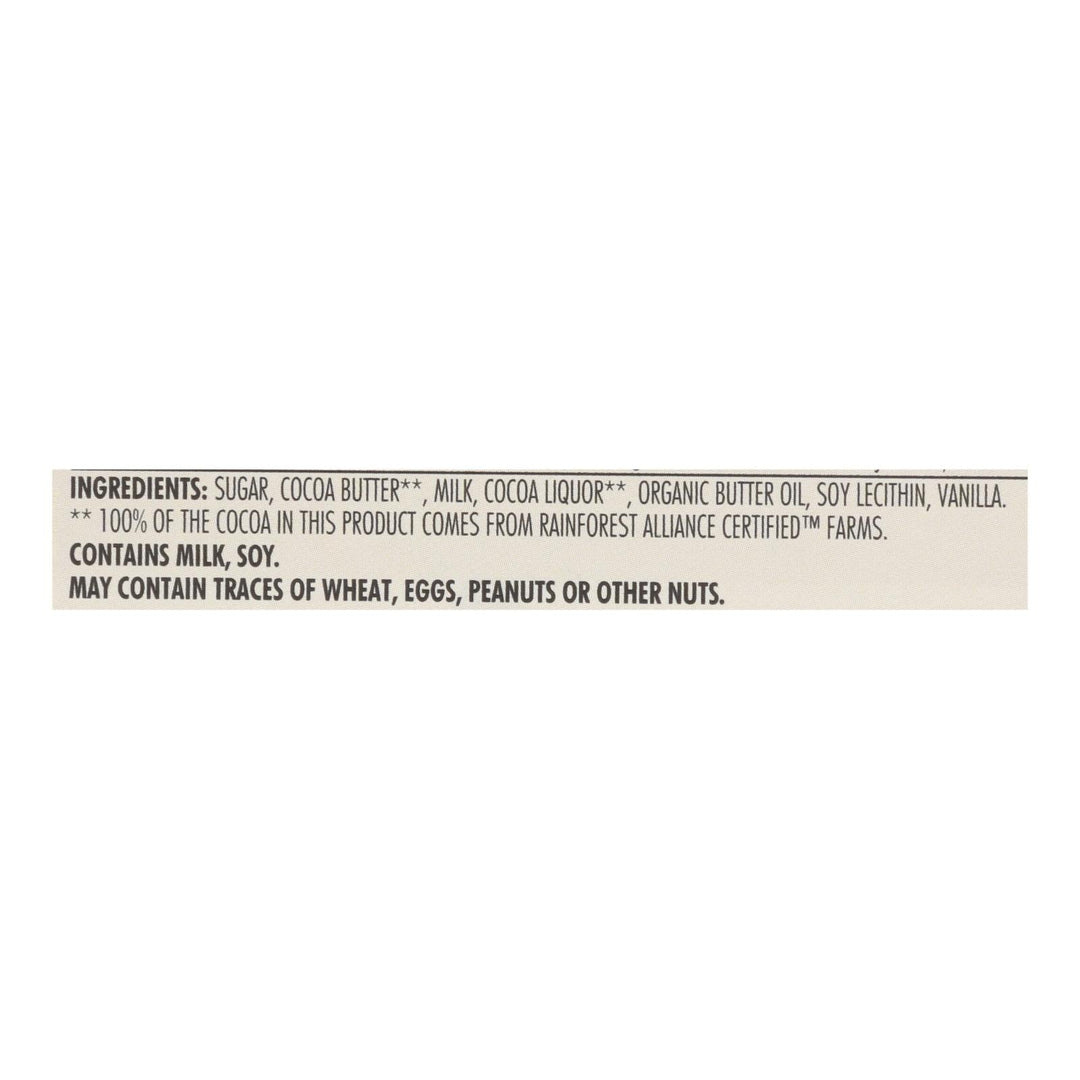 Chocolove Xoxox - Premium Chocolate Bar - Milk Chocolate - Pure - 3.2 Oz Bars - Case Of 12 - Maras Green
